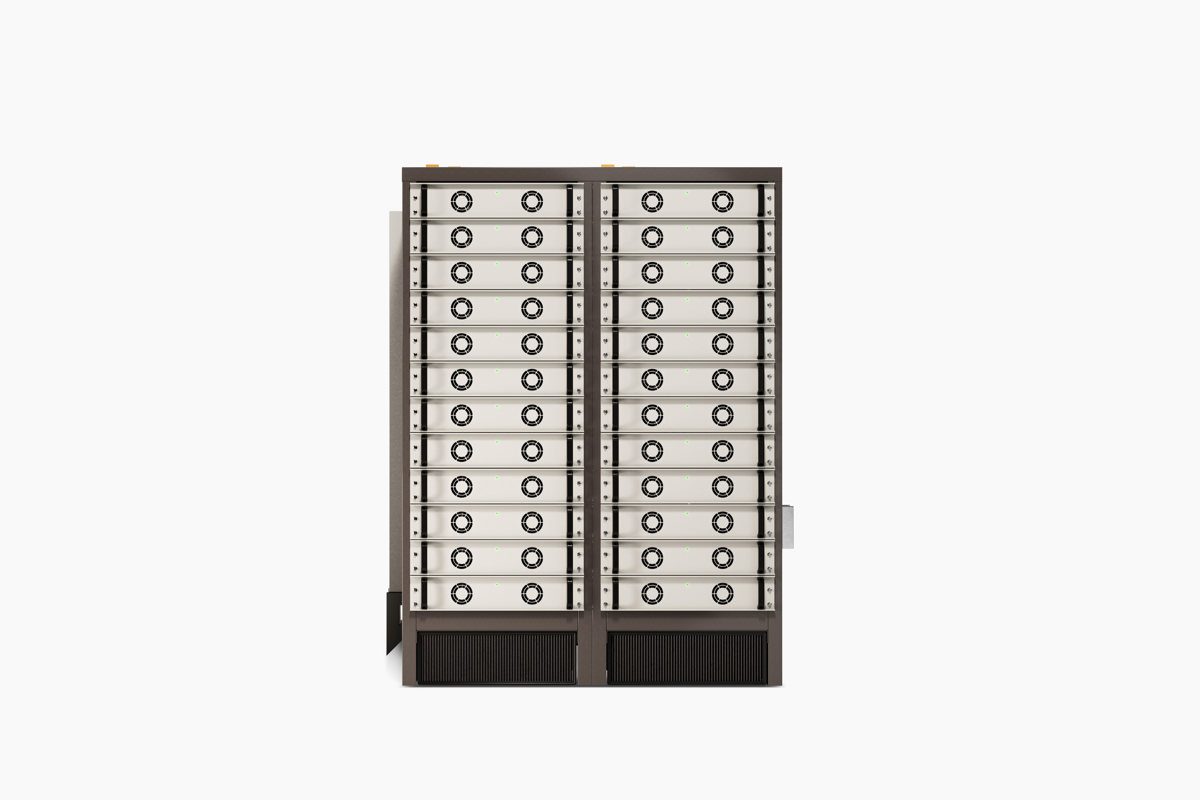 Prodrive Hydra 2.0 SiC-based rectifier rack, front view